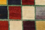 Vintage Gabbeh Turkish Rug with Polychromatic Squared | Area Rug in Rugs by Rug and Kilim