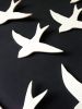 Large Set Of 7 Swallows Porcelain Birds | Wall Sculpture in Wall Hangings by Elizabeth Prince Ceramics. Item made of ceramic compatible with minimalism and japandi style