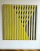 Compose 2 | Embroidery in Wall Hangings by Fault Lines by Matthias de Vogel. Item composed of fabric and brass