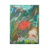 The Green Petal | Oil And Acrylic Painting in Paintings by Parineeta Patel- Nature Inspired Cosmic Abstracts. Item composed of canvas compatible with eclectic & maximalism and coastal style