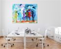 Social Distancing Dancers | Oil And Acrylic Painting in Paintings by Marie Manon Art. Item composed of canvas
