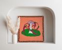Dance of Taiga, painting mushroom orange matisse decor art | Oil And Acrylic Painting in Paintings by Stayfin. Item made of canvas works with contemporary & art deco style