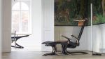 Hippokamp Lounge Chair & Footstool - Leather | Chairs by Peter Qvist. Item composed of birch wood and leather in minimalism or contemporary style