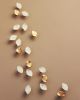 Serenity - porcelain and metal wall art sculpture | Wall Sculpture in Wall Hangings by Elizabeth Prince Ceramics. Item made of metal with ceramic works with minimalism & mid century modern style