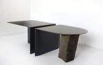 Missisquoi 01 Coffee Table | Tables by Simon Johns | Simon Johns Inc. in Bolton-Est. Item composed of wood and stone