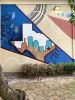 Houston Texas Themed Murals - Vivo Living Apartments | Murals by Devona Stimpson | Houston in Houston. Item composed of synthetic