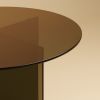 Bronzed Glass Dining Table - YURI by Lebanto | Tables by Lebanto. Item made of glass works with minimalism & contemporary style