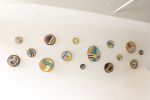 Painted Wood Slices | Mixed Media by Cassandra Smith | Allspring Global Investments in Milwaukee. Item made of wood compatible with boho and contemporary style