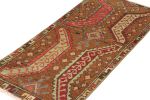 Vintage Oushak Rug in Beige-Brown, with Geometric Patterns | Area Rug in Rugs by Rug and Kilim