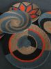 Orange Wall Llate Set of 5 Pieces | Ornament in Decorative Objects by Sarmal Design. Item composed of cotton and synthetic in boho or contemporary style