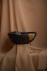 Vida Grande Fruit Bowl, Black | Serving Bowl in Serveware by Boya Porcelain. Item made of ceramic