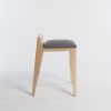 om16.2 stool natural ash, grey fabric | Chairs by mjiila design furniture | Bonlieu Scène Nationale Annecy in Annecy