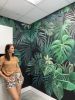 Charcoal Tropical Mural | Murals by Jenny Rozalsky Custom Murals | Space Coast Content Studio in Melbourne. Item in contemporary or coastal style