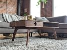 Coffee Table Plus in Solid Walnut / Mid Century Modern | Tables by Max Moody Design. Item made of maple wood