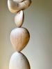 Wood Modern Totem Pole.  Floor wood sculpture. | Public Sculptures by Ivars Design