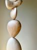 Wood Standing Sculpture, Modern Wooden Carving Floor Sculptu | Public Sculptures by Ivars Design