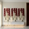 Handcrafted Wool Fiber Sculpture | Custom wall art | Wall Sculpture in Wall Hangings by Sarmal Design. Item composed of cotton & fiber compatible with boho and minimalism style