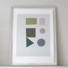 Frosted Panes - original handmade silkscreen print | Prints by Emma Lawrenson. Item composed of paper