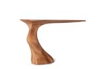 Amorph Frolic Console Facing Right Solid Wood, Honey Stained | Console Table in Tables by Amorph. Item composed of wood