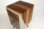 Classic Edge Light | Nightstand in Storage by Curly Woods. Item made of oak wood with concrete works with modern style
