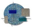 "Ice" Glass and Metal Wall Art Sculpture | Wall Sculpture in Wall Hangings by Karo Studios. Item composed of metal and glass