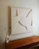 22 Plaster Relief | Wall Sculpture in Wall Hangings by Joseph Laegend. Item composed of oak wood in minimalism or mid century modern style