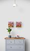 Bloom #10 Diptych | Oil And Acrylic Painting in Paintings by Joanie Gagnon San Chirico Studio