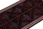 Rug & Kilim's Baluch Afghan rug in Black with Red & Blue | Area Rug in Rugs by Rug and Kilim