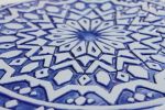Moroccan bathroom blue and white tile | Tiles by GVEGA. Item composed of ceramic in boho or mediterranean style