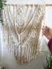 Macrame Wall Hanging "Nil" | Wall Hangings by macramestories. Item made of wood with cotton works with boho style
