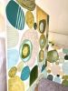 Gatherings 6 | Oil And Acrylic Painting in Paintings by Cristina Dalla Valentina. Item composed of canvas compatible with boho and contemporary style