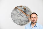 Our full moon | Wall Sculpture in Wall Hangings by Linski Design - Concrete. Art. Microtopping. Art-topping.. Item made of copper with concrete