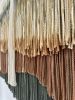 Layered Fiber Art “MOVA” | Tapestry in Wall Hangings by Olivia Fiber Art. Item made of wood & wool compatible with mid century modern and contemporary style