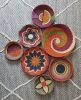 Natural Woven Wall Baskets: 7 Piece Boho Decor Set | Decorative Plate in Decorative Objects by Sarmal Design. Item in boho or country & farmhouse style