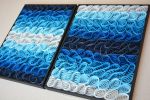 No. 18 Set of 2 Acoustic Diffuser Panel - Gradient Abstract | Wall Sculpture in Wall Hangings by Joseph Aurelius