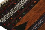 Vintage Afghan Kilim Rug with Polychromatic Stripes | Area Rug in Rugs by Rug and Kilim. Item composed of wool