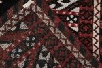 Tribal runner in red, black and white geometric pattern | Area Rug in Rugs by Rug and Kilimarea