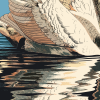 White Swan | Prints in Paintings by Paul Manwaring Fine Art Prints. Item made of paper compatible with contemporary and modern style
