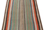 Vintage Persian Kilim with Vibrant Polychromatic Stripes | Area Rug in Rugs by Rug and Kilim