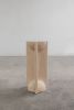 BLEO Pedestal Oak By Daniel Couttolenc | Side Table in Tables by Daniel Couttolenc. Item made of oak wood works with boho & contemporary style