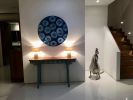 Into the Blue | Oil And Acrylic Painting in Paintings by Art By Skevi. Item composed of wood and canvas