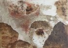 In a State of Transition | Mixed Media in Paintings by PUGMATIK. Item made of canvas with paper works with contemporary & japandi style