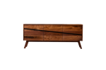 Slant Credenza | Storage by SouleWork. Item composed of oak wood and brass