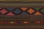 Vintage Persian Soumak Kilim, Vibrant Tribal Geometric | Area Rug in Rugs by Rug and Kilim