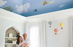 Cloud + Sky Mural | Murals by Nicolette Atelier. Item composed of synthetic