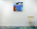 Pussycat Afternoon | Oil And Acrylic Painting in Paintings by Claire Desjardins. Item made of canvas & synthetic