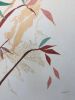 Modern Bamboo in Washi | Oil And Acrylic Painting in Paintings by Jan Sullivan Fowler. Item made of paper & synthetic