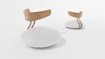 Bouffe Arm Chair | Armchair in Chairs by Nayef Francis | Nayef Francis Design Studio in Beirut. Item made of wood with leather
