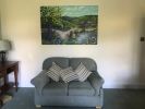 Commissioned Landscape painting 'Lockdown Adventures' | Oil And Acrylic Painting in Paintings by Judy Century Art. Item composed of synthetic