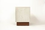 The base | Nightstand in Storage by Curly Woods. Item composed of oak wood and concrete in industrial style
